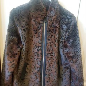 Dennis Basso faux fur jacket